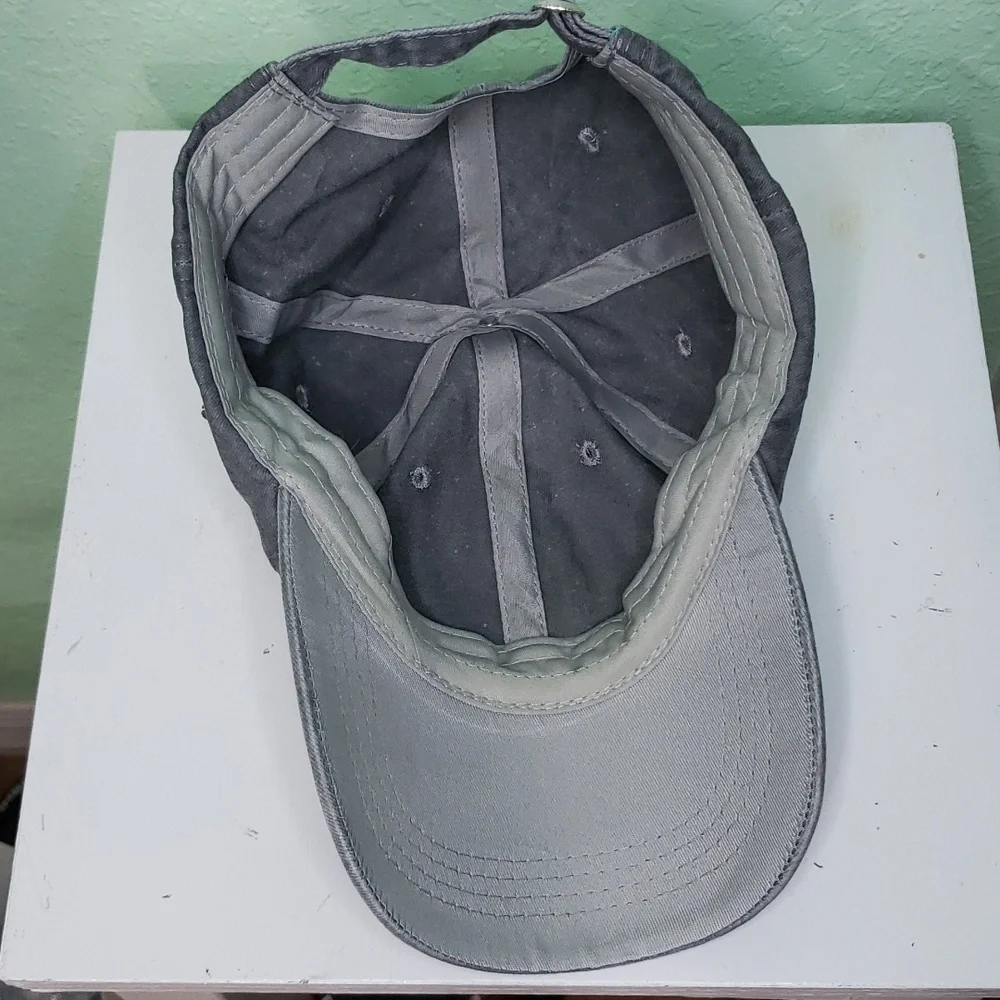 women's NORMAL ISN'T COMING BACK, JESUS IS gray soft ball cap